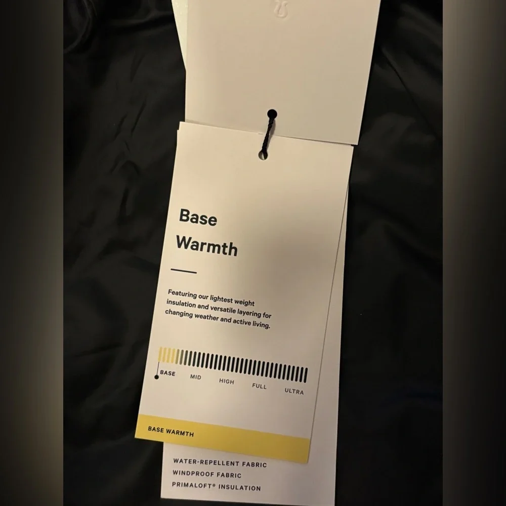 Brand New NWT LuluLemon Primaloft Black Another Mile Vest - Size 4